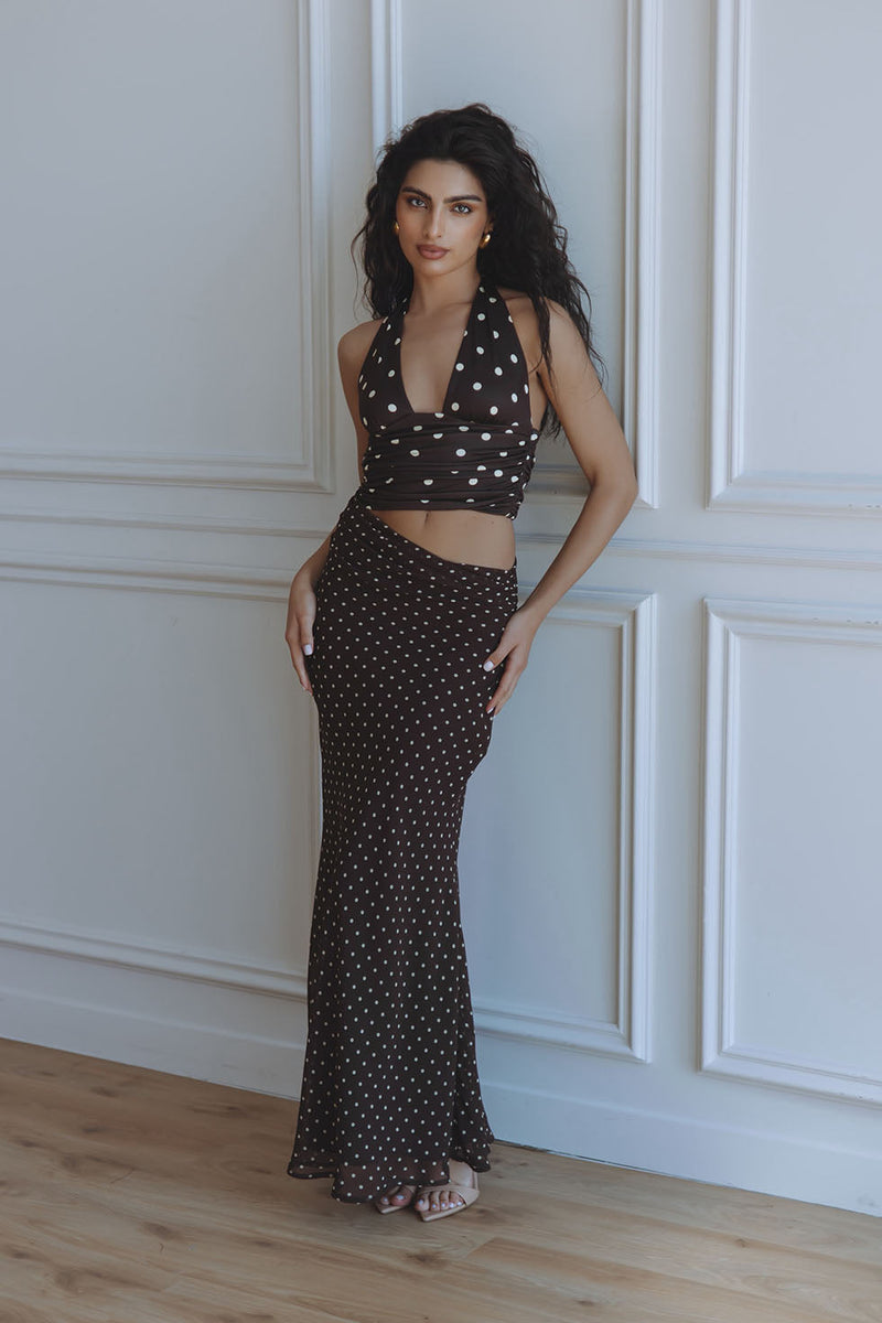 Valeria Halter Cutout Maxi Dress