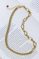 GOLD PLATED GLOSSY NECKLACE