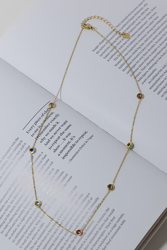 GOLD PLATED CHARMS NECKLACE