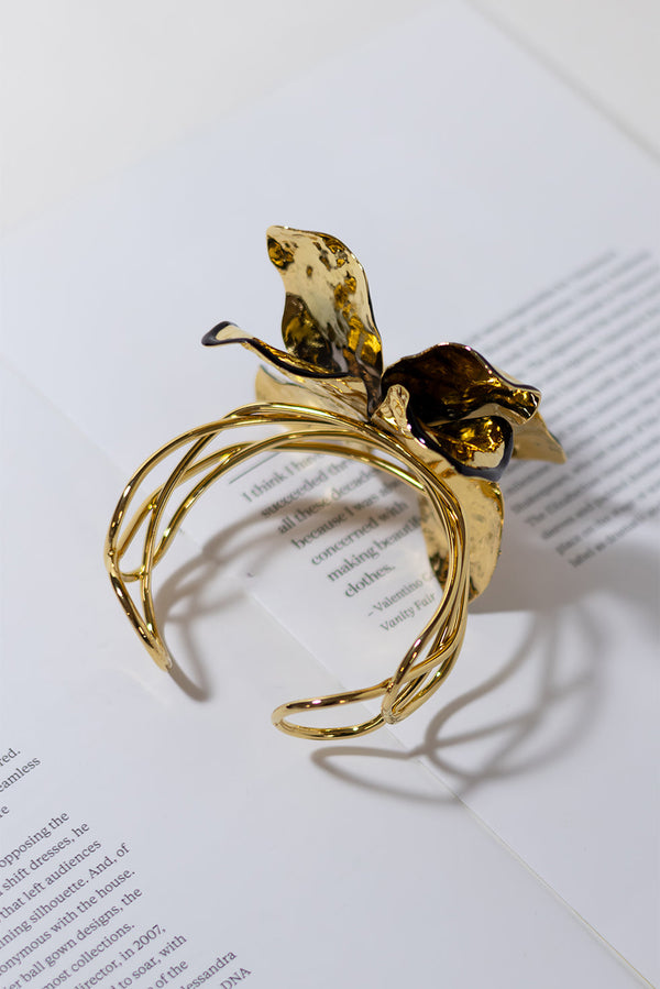 GOLD PLATED PARADISE FLOWER BRACELET