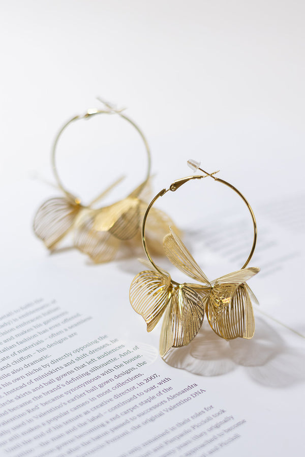 GOLD PLATED BOHEMIAN EARRINGS