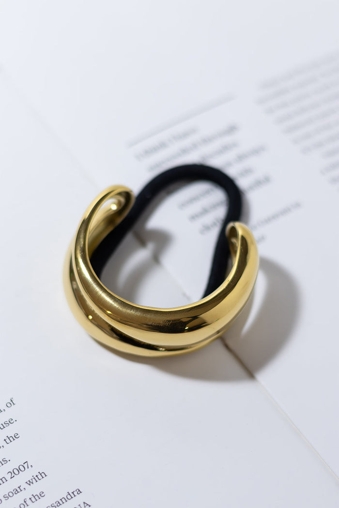 GOLD PLATED HAIR TIE