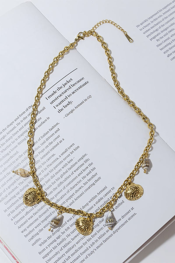 GOLD PLATED OCEAN NECKLACE