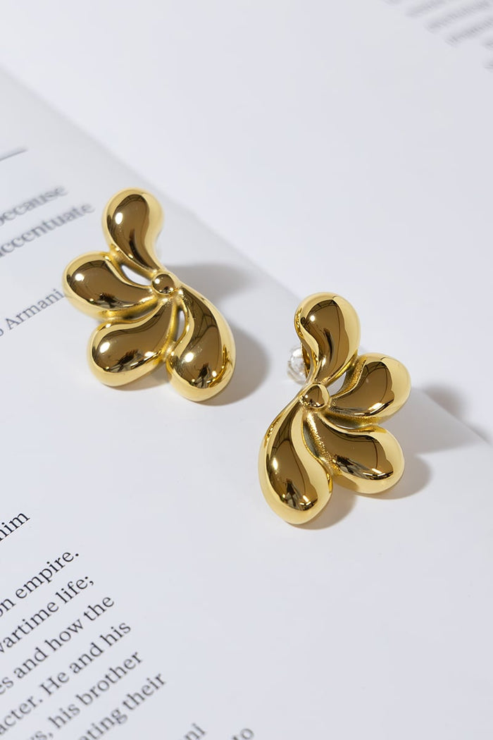 GOLD PLATED DAISY EARRINGS