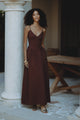 ZEPHY MAXI DRESS - CHOCOLATE