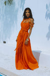 CORALINA MAXI DRESS - ORANGE