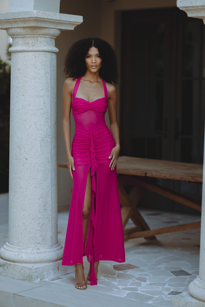 TALLULA MAXI DRESS - FUCHSIA