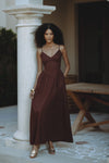 ZEPHY MAXI DRESS - CHOCOLATE