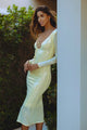 VERONA SEQUIN MAXI DRESS - CANARY YELLOW