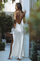 YVE HALTER MAXI DRESS - ORCHID WHITE