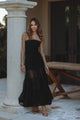 AZURA STRAPLESS MAXI DRESS - BLACK