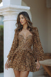 RUBA MINI DRESS - LEOPARD