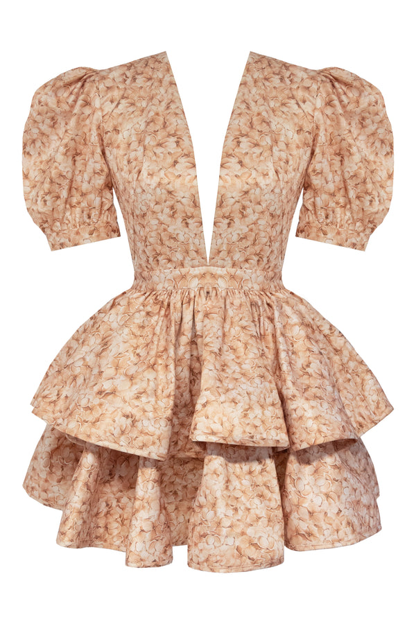 AUBRIE MINI DRESS - BLUSH BLOSSOM