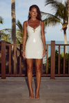 BENITO MINI DRESS - WHITE