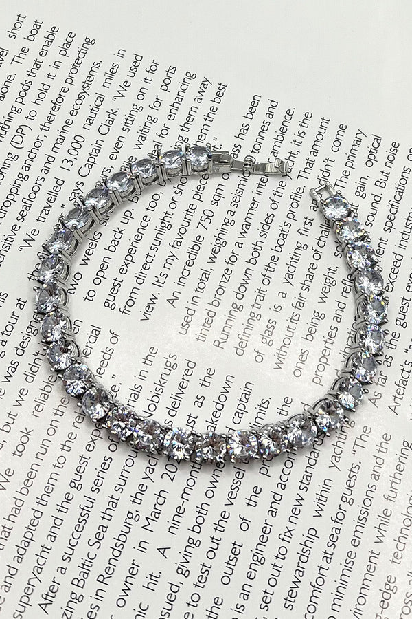 CRYSTAL BRACELET - SILVER TONE