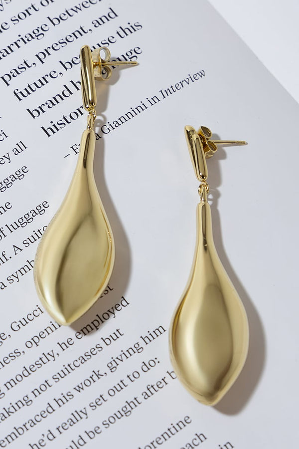 GOLD PLATED DANGLE EARRINGS