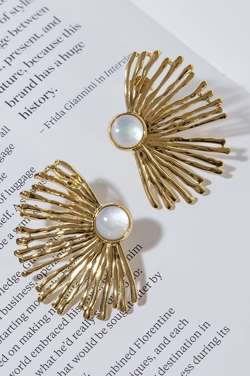 GOLD PLATED SOL EARRINGS