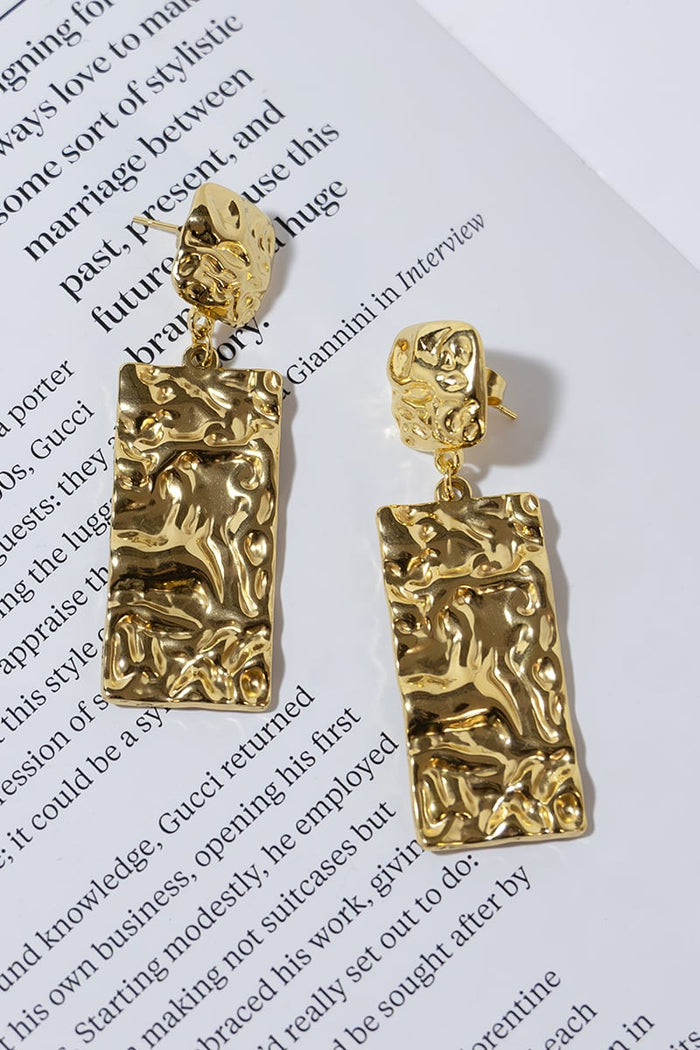 GOLD PLATED STONES EARRINGS