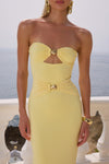 KLEO MAXI DRESS - LEMON