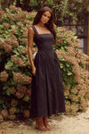 LANI MIDI DRESS - BLACK