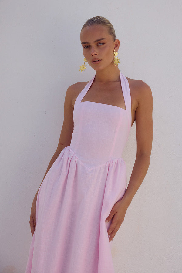 LOCKLEA MIDI DRESS - PINK