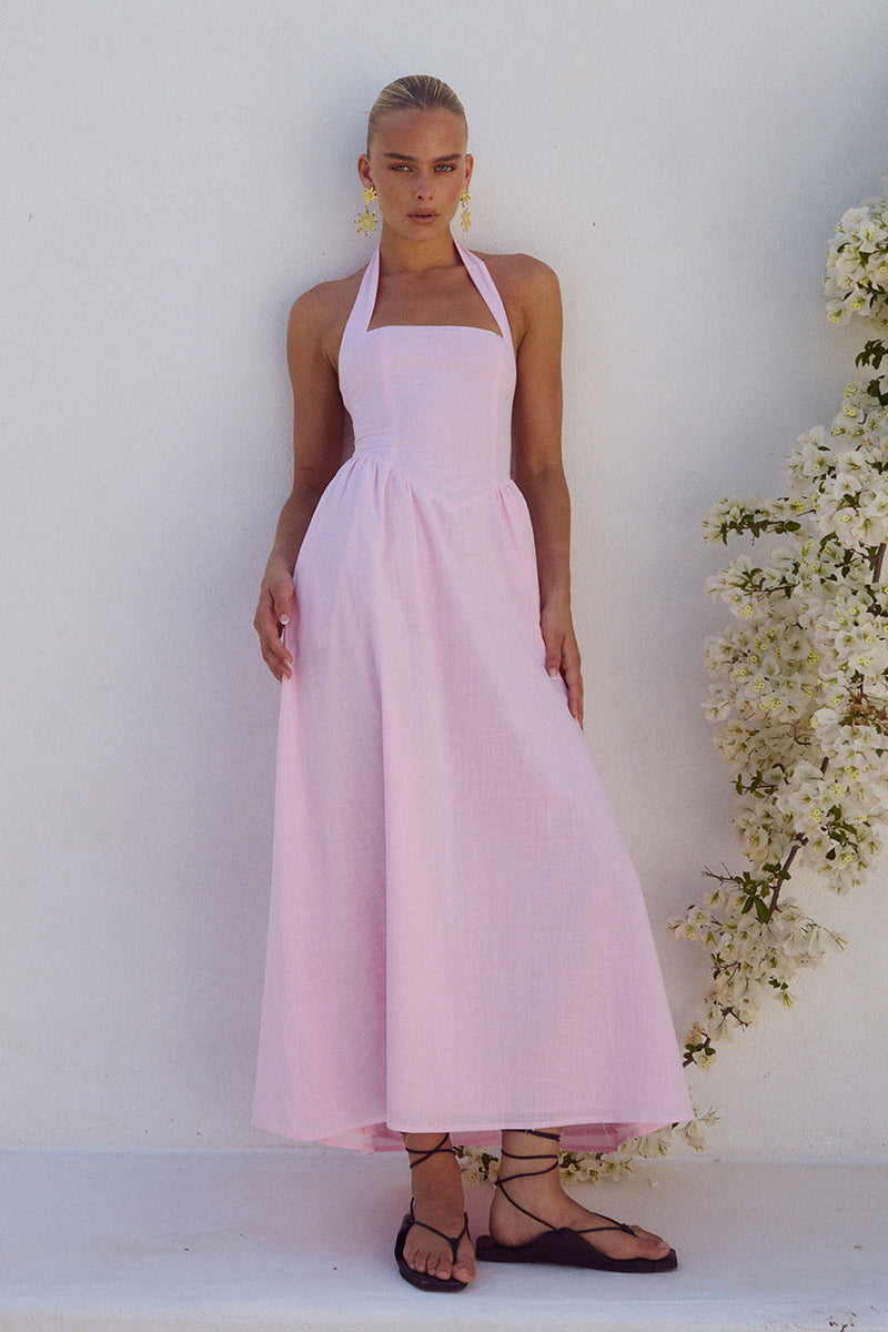 LOCKLEA MIDI DRESS - PINK