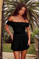 MANALLA MINI DRESS - BLACK