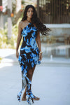 KESHI MINI DRESS - AGAVE BLUE