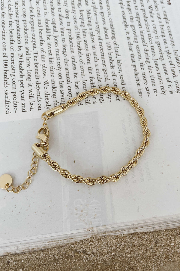 GOLD PLATED TWIST BRACELET