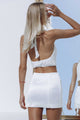 INFATUATION MINI SKIRT - WHITE