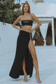 THE SEQUIN BANDEAU - BLACK