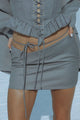 DIEZ MINI SKIRT - SLATE