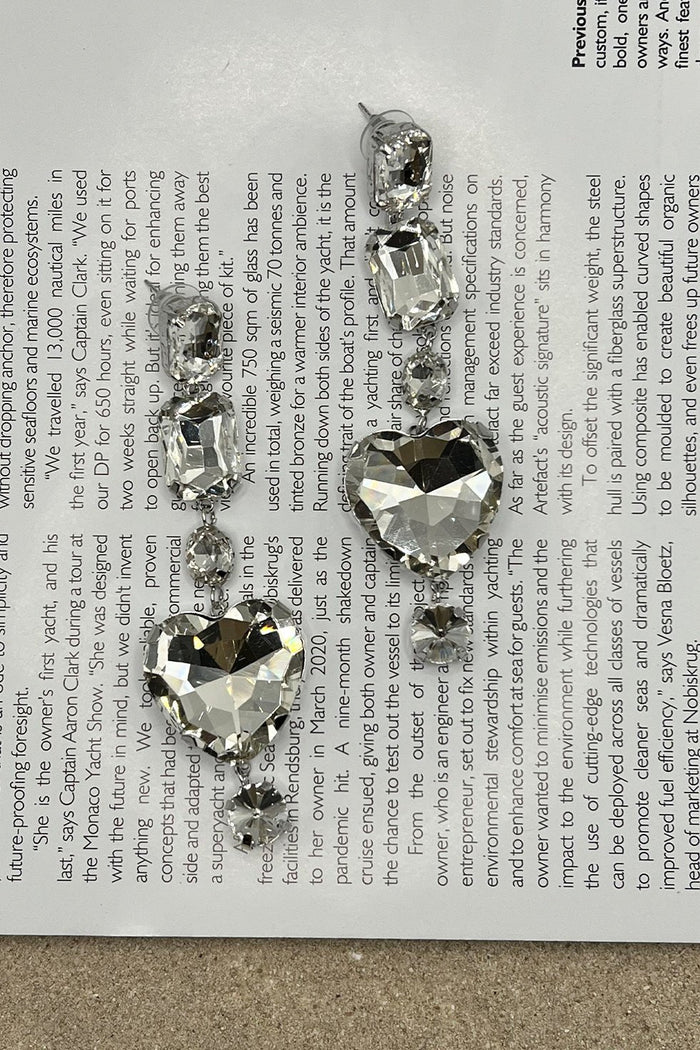 CRYSTAL HEART EARRINGS