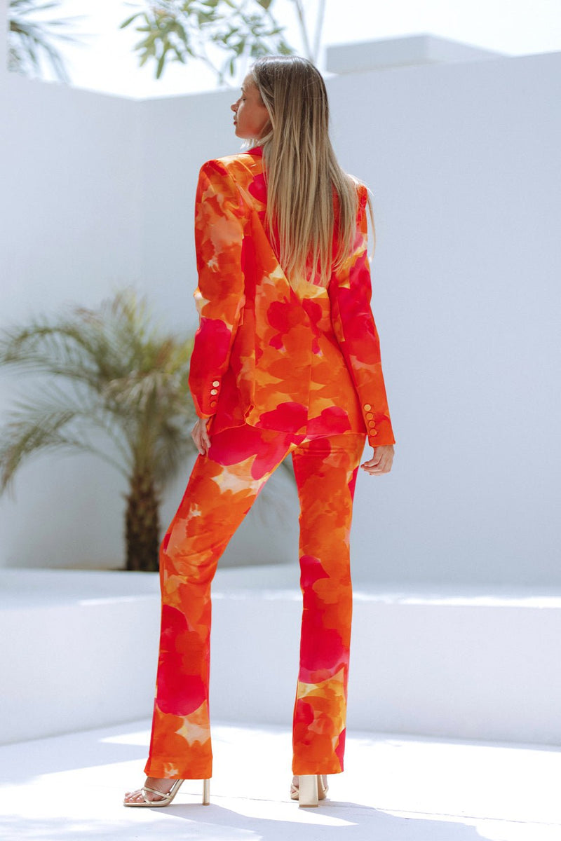 ORALIE BLAZER - ORANGE FLORAL