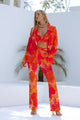 ORALIE PANT - ORANGE FLORAL