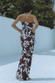 AVIANNA MAXI SKIRT - CHOCOLATE BOTANICA