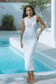 WINX MIDI DRESS - WHITE