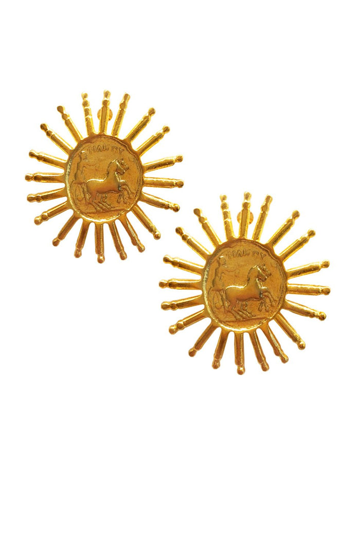 GOLD PLATED GEMMA EARRINGS