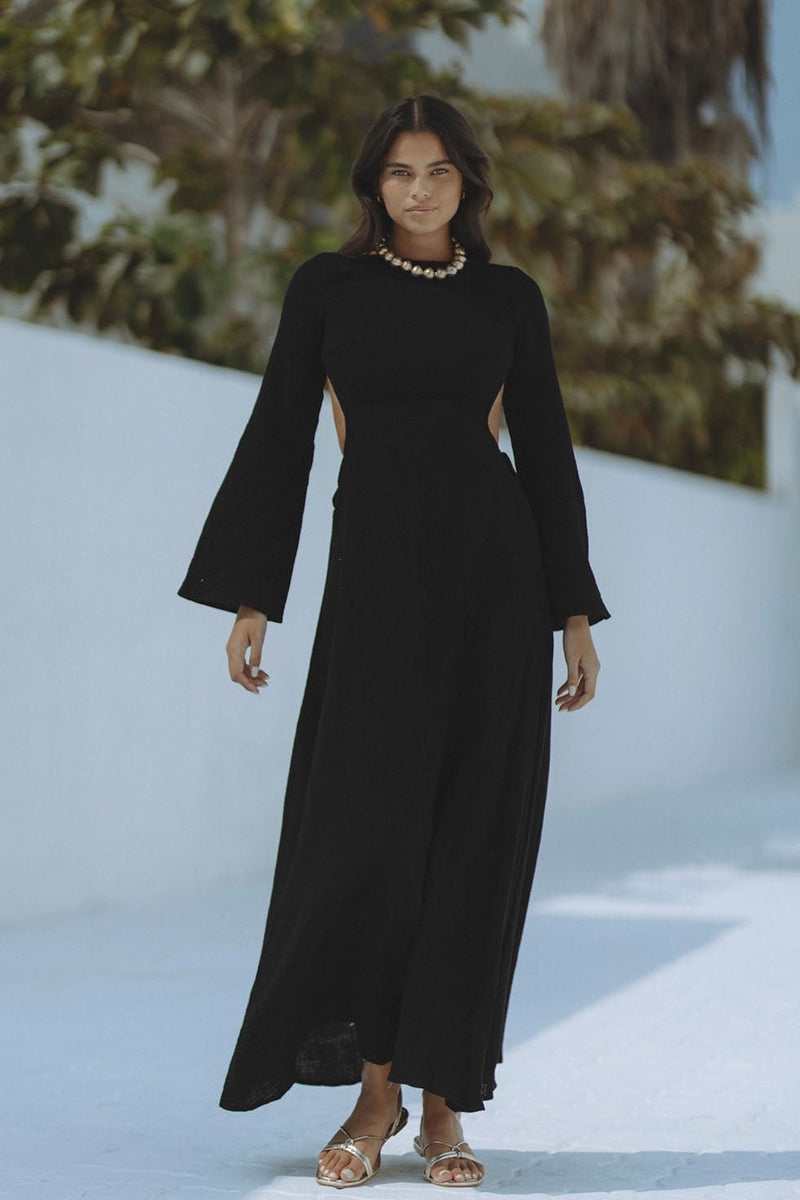 DAHLIA MAXI DRESS - BLACK