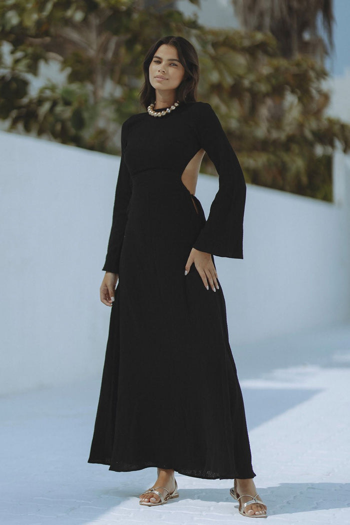 DAHLIA MAXI DRESS - BLACK