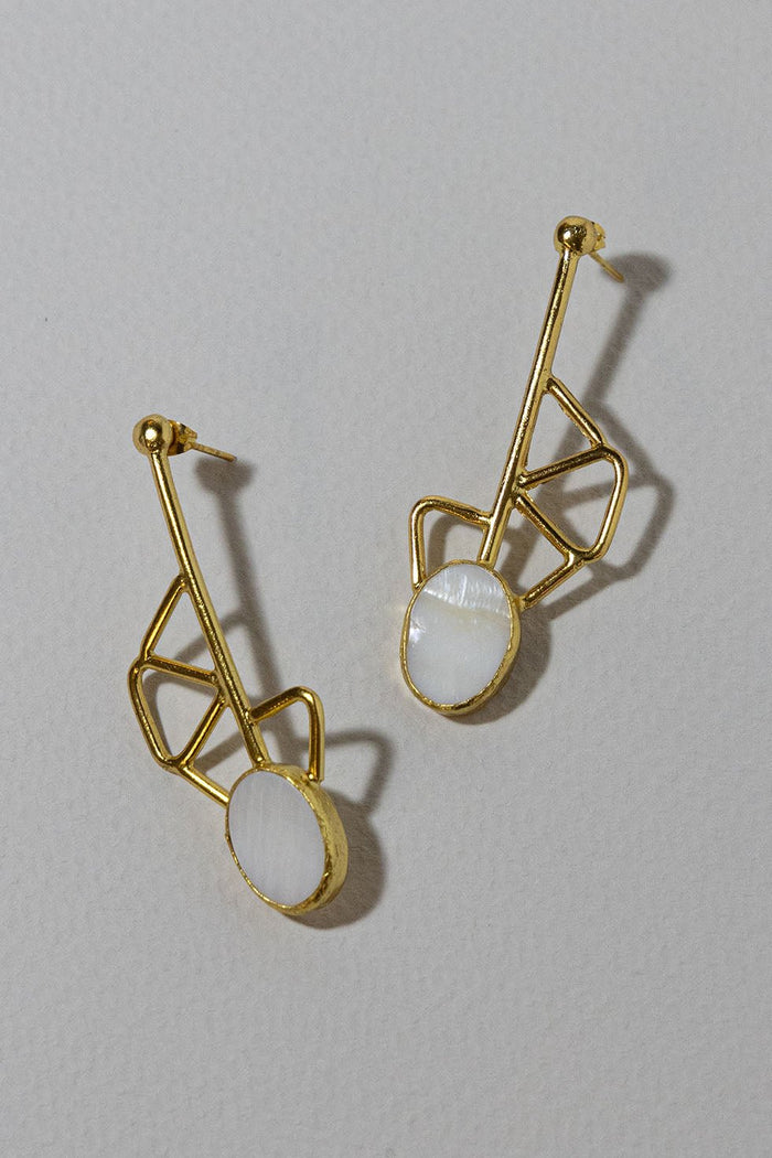 KEHLANI GOLD PLATED EARRINGS