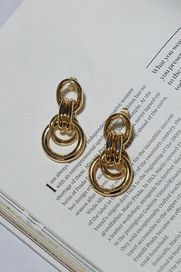 GOLD PLATED JOY EARRINGS