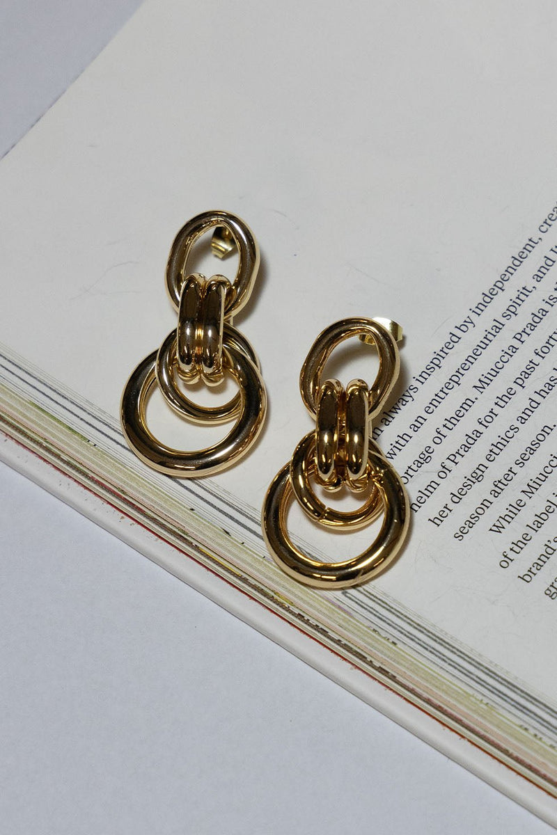 GOLD PLATED JOY EARRINGS