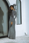 AMARA MAXI DRESS - GUNMETAL