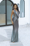 PRITA MAXI DRESS - SILVER