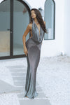 PRITA MAXI DRESS - SILVER