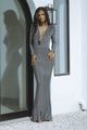 AMARA MAXI DRESS - GUNMETAL