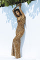 SINAIA MAXI DRESS - LEOPARD