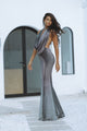 PRITA MAXI DRESS - SILVER