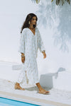 MISHA LINEN KAFTAN - NAUTILUS SHELL